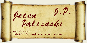 Jelen Pališaški vizit kartica